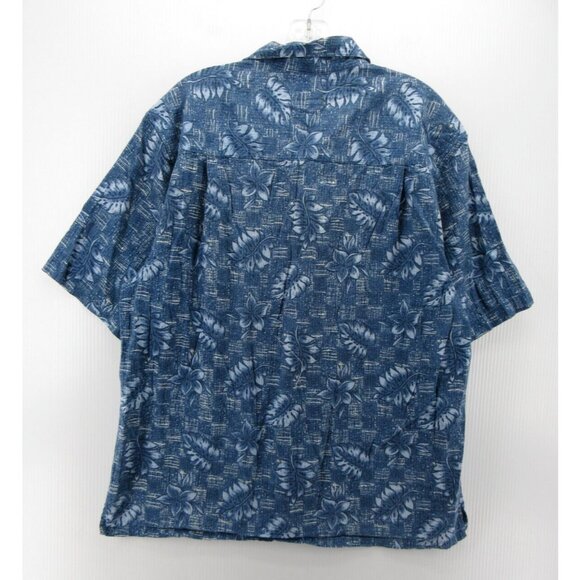 VINTAGE Ocean Pacific Shirt Large OP Hawaiian Floral Button Up Camp * - Picture 6 of 10